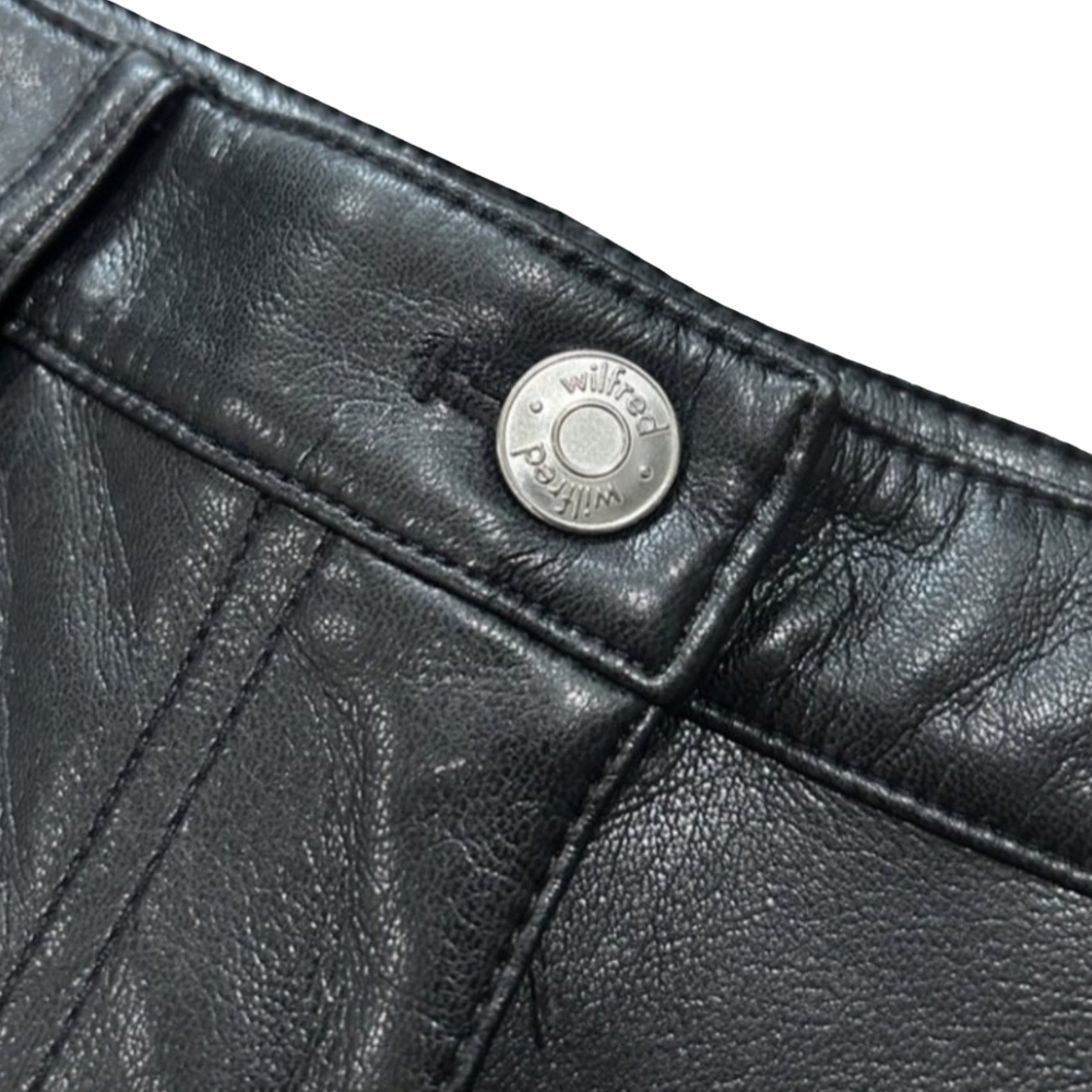 Wilfred Melina Leather Pants Black 0 - Picture 7 of 9